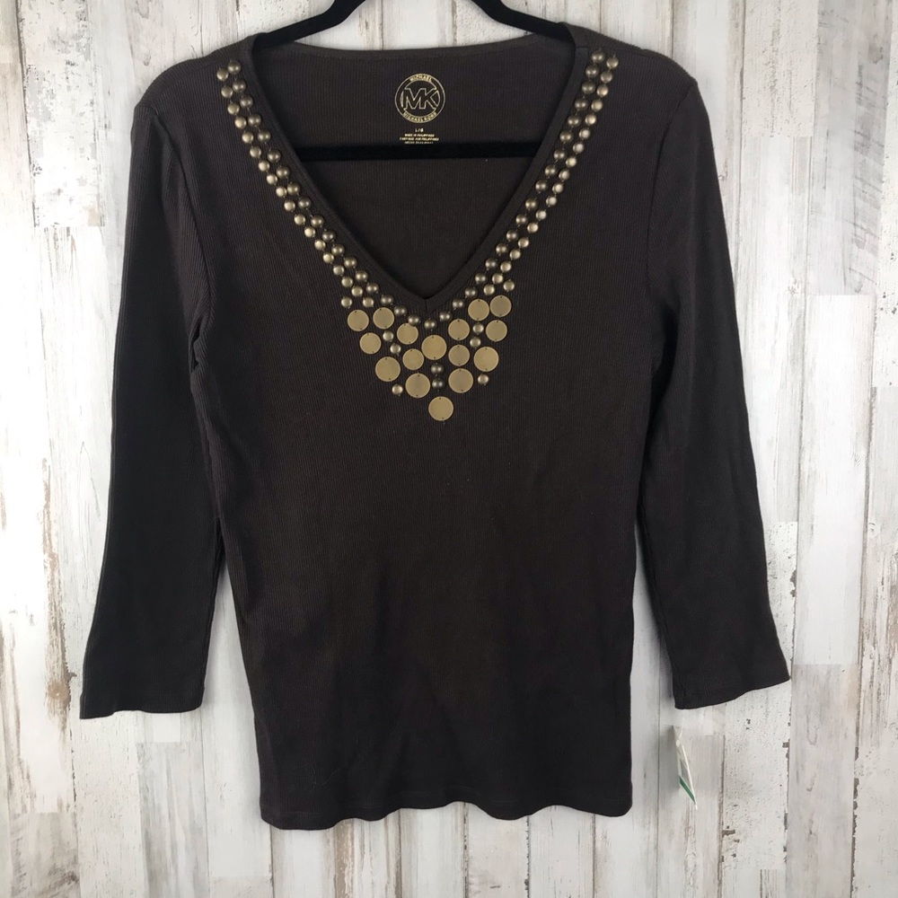 Michael Michael Kors Ribbed Shirt Size Large NWT